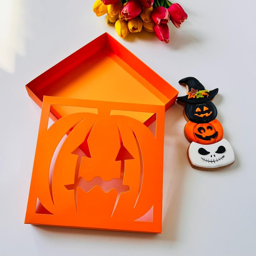 18x18x4 Pencereli Karton Kutu -Halloween — ürün görseli